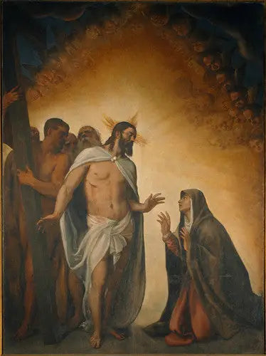 Christus die aan zijn moeder verschijnt na zijn opstanding - Titian