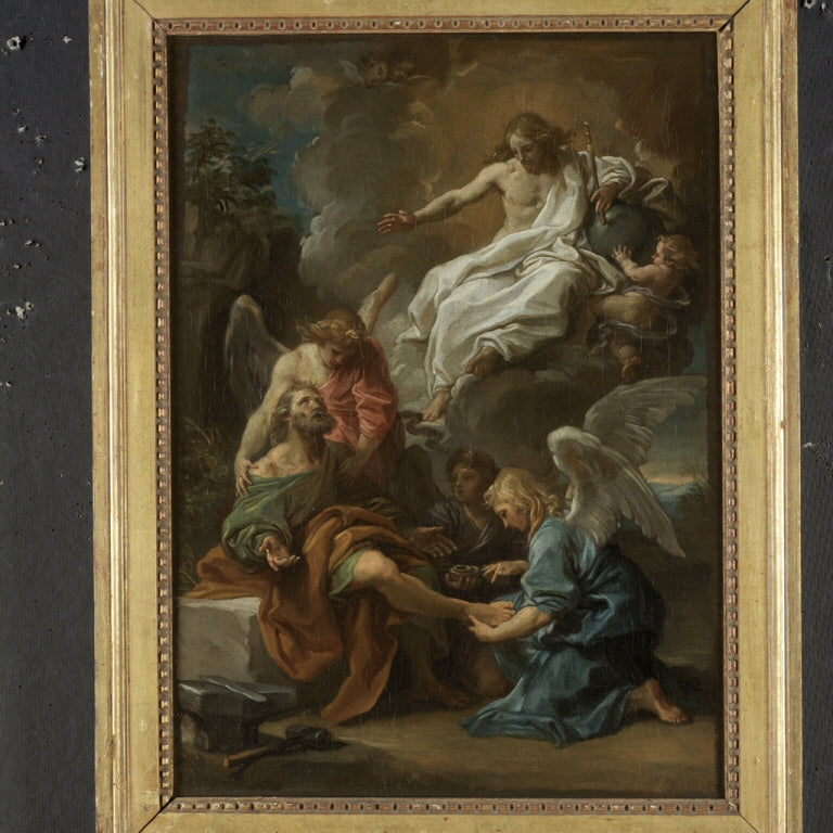 De Christus die verschijnt aan Sint Ampelius - Pompeo Batoni