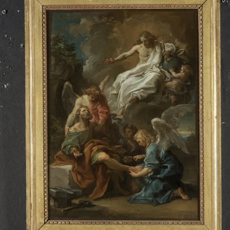 De Christus die verschijnt aan Sint Ampelius - Pompeo Batoni