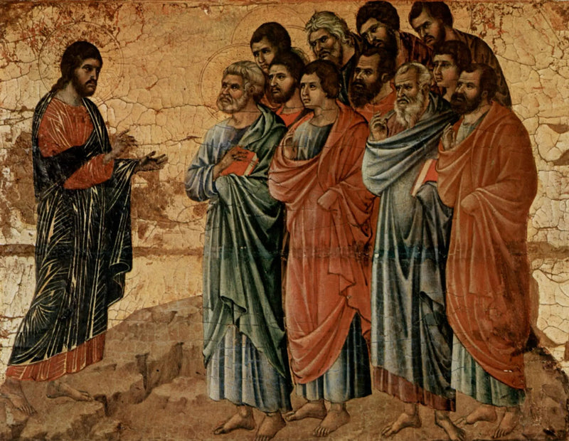 Christus verschijnt aan de discipelen op de berg van Galilea - Duccio di Buoninsegna