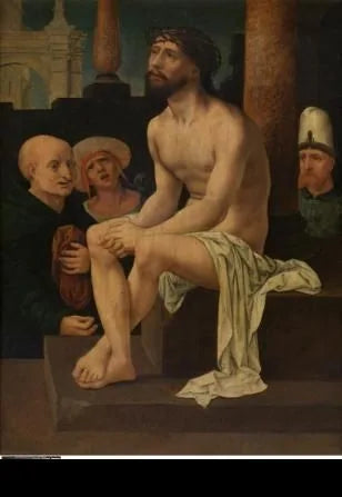 Het zittende Christus op de koude steen - Jan Gossaert