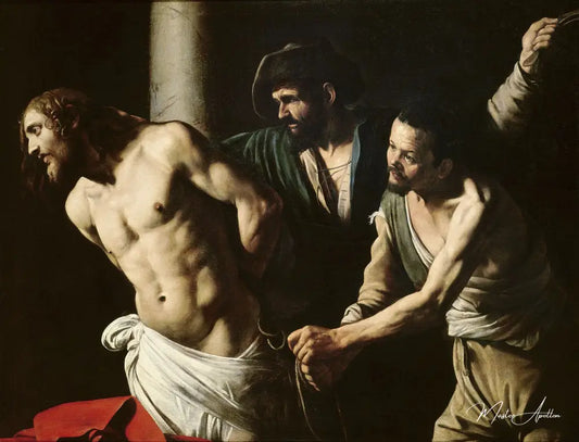 Le Christ au Geisselsaeule - Caravage - Reproductions de tableaux et peintures haut de gamme