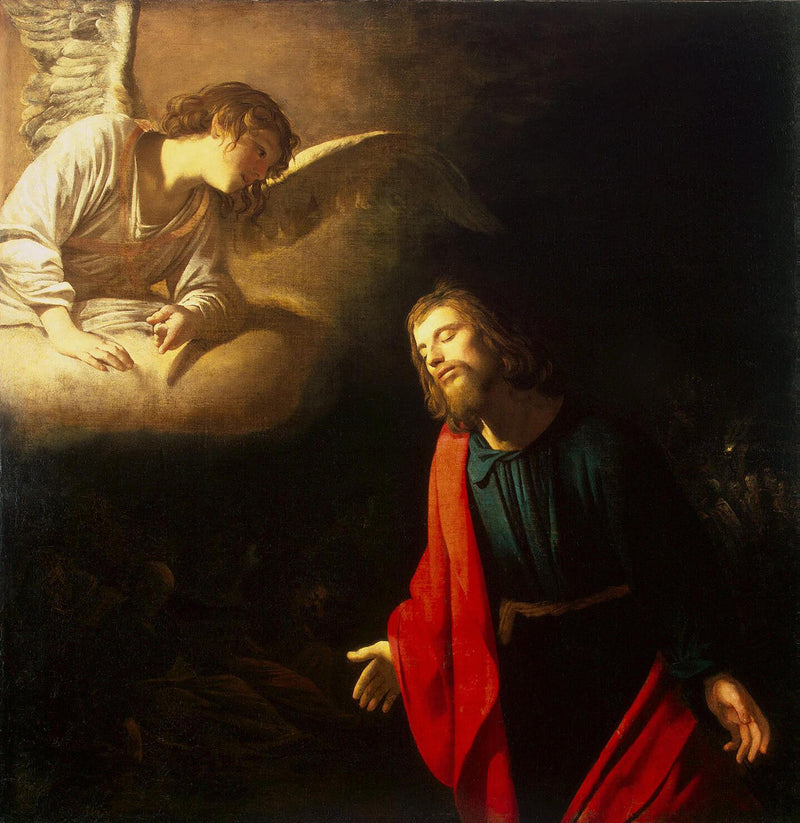 Het Christus in de tuin van Gethsémani (De angst in de tuin) - Gerrit van Honthorst