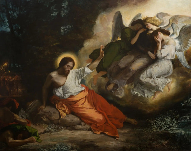 Christus in de Olijfboomgaard - Eugène Delacroix
