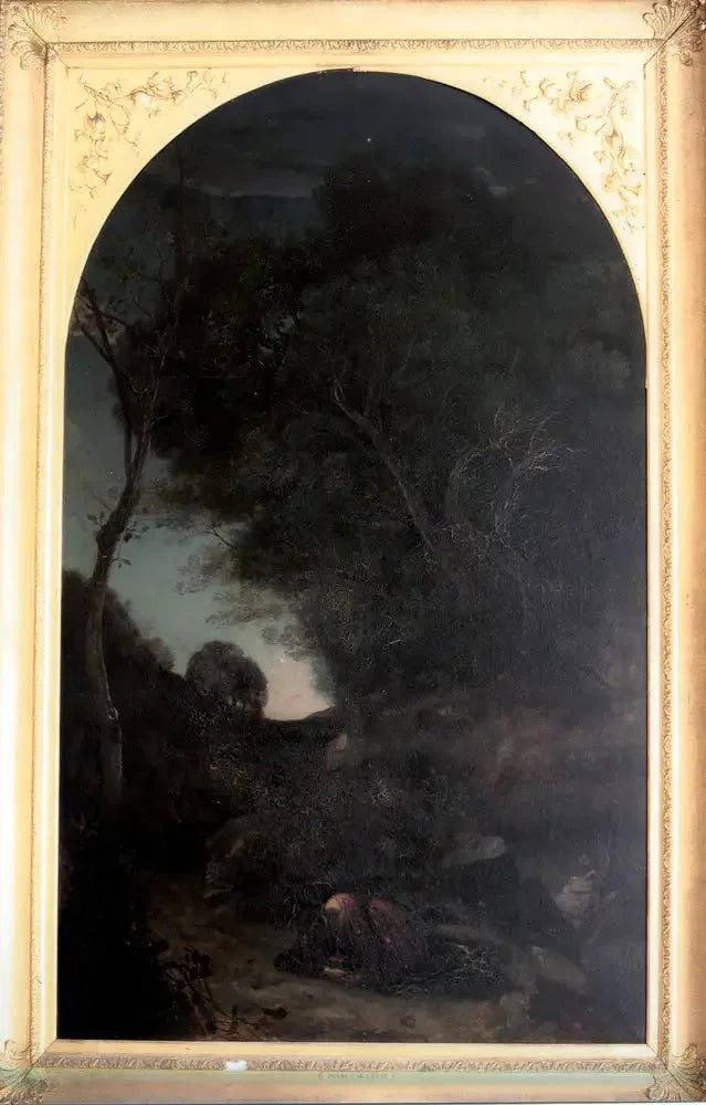 Christus in de Tuin van Getsemane - Jean-Baptiste Camille Corot