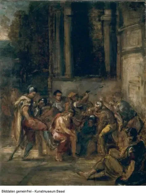 Christus in het praetorium - Eugène Delacroix