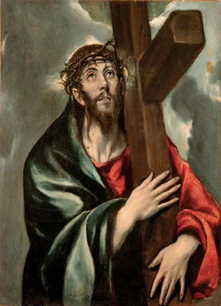 Christus met het kruis - El Greco