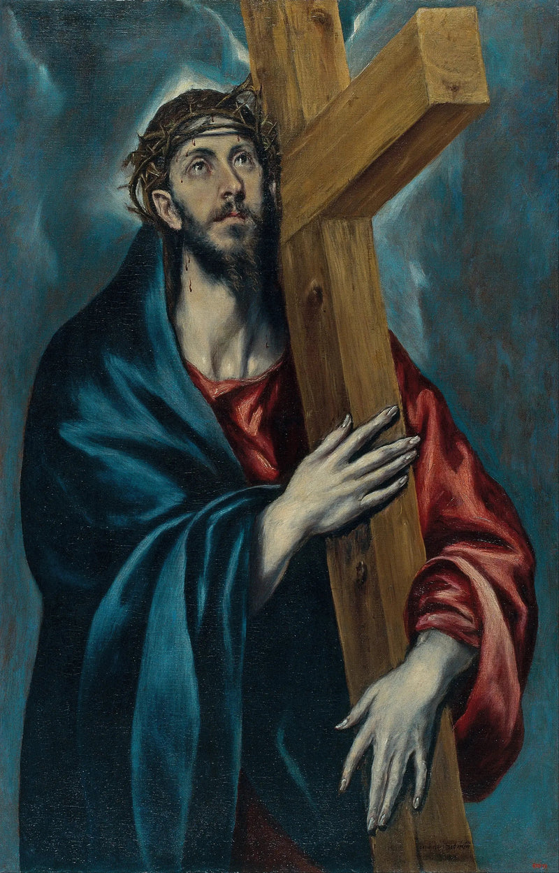 Christus met het kruis - El Greco