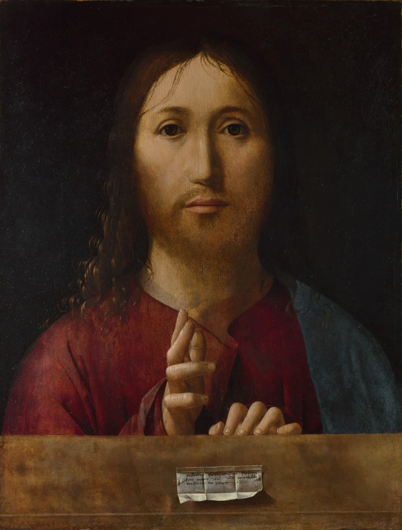 De zegenende Christus - Antonello de Messina