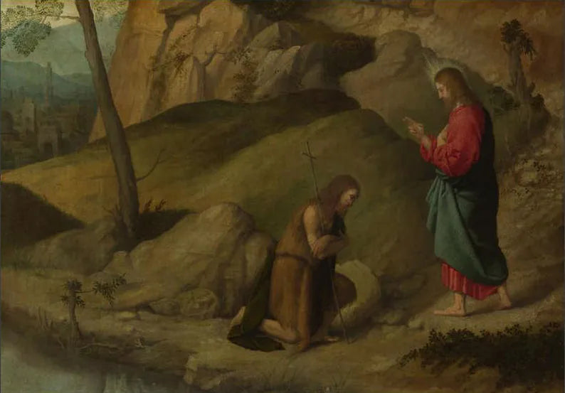 De zegenende Christus met Sint-Jan de Doper - Alessandro Bonvicino