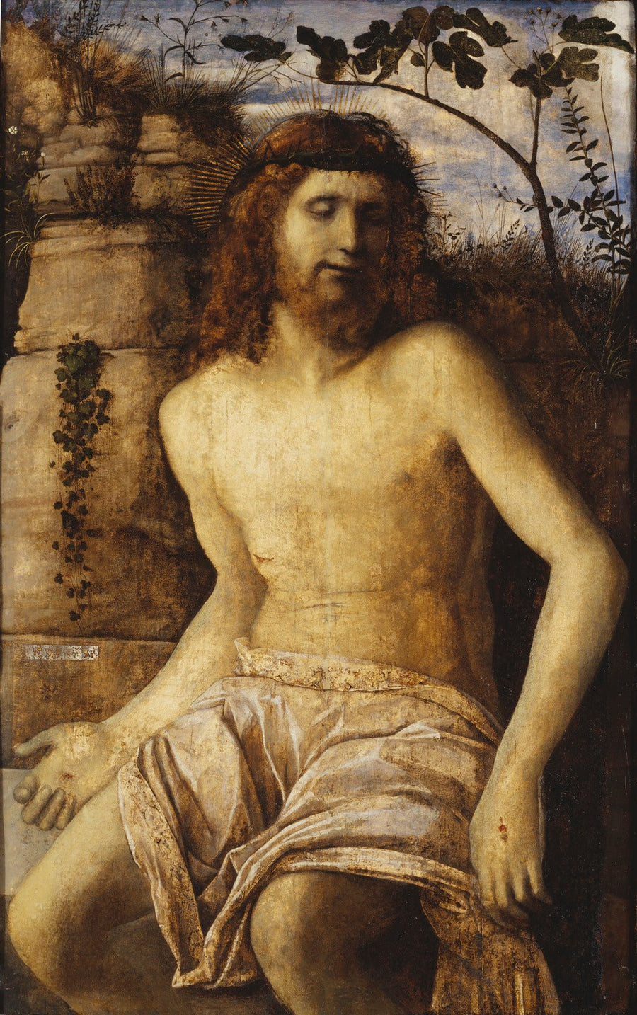 Het gekroonde Christus met doornen - Giovanni Bellini