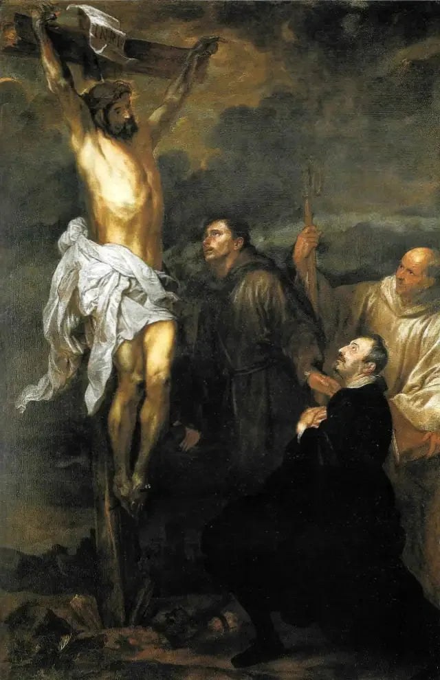 De gekruisigde Christus vereerd door Francesco Orero, de heiligen Franciscus en Bernard - Antoine van Dyck

Source:
Le Christ crucifié adoré par Francesco Orero, les saints François et Bernard - Antoine van Dyck