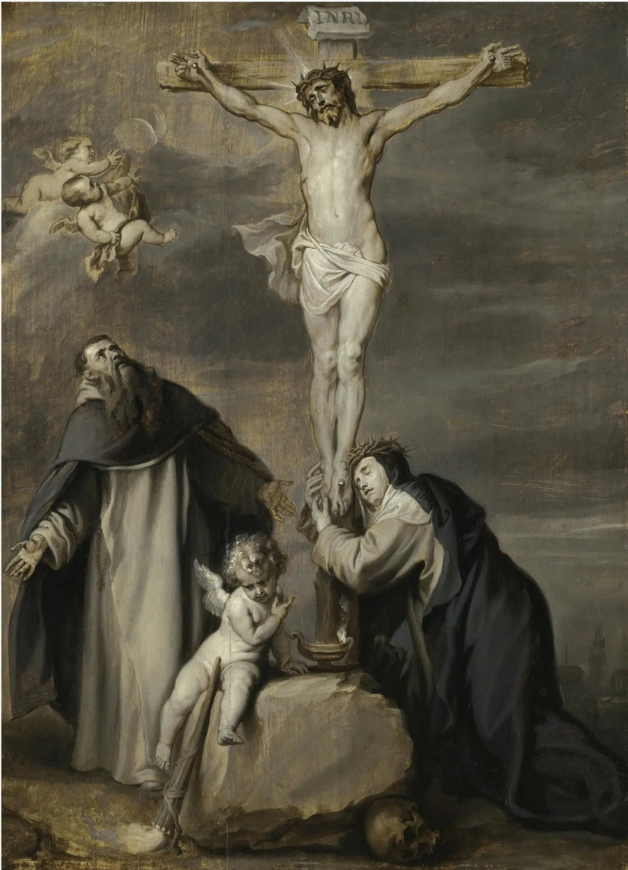 De gekruisigde Christus vereerd door de heiligen Dominicus en Catharina van Siena - Antoine van Dyck

Source:
Le Christ crucifié adoré par les saints Dominique et Catherine de Sienne - Antoine van Dyck
