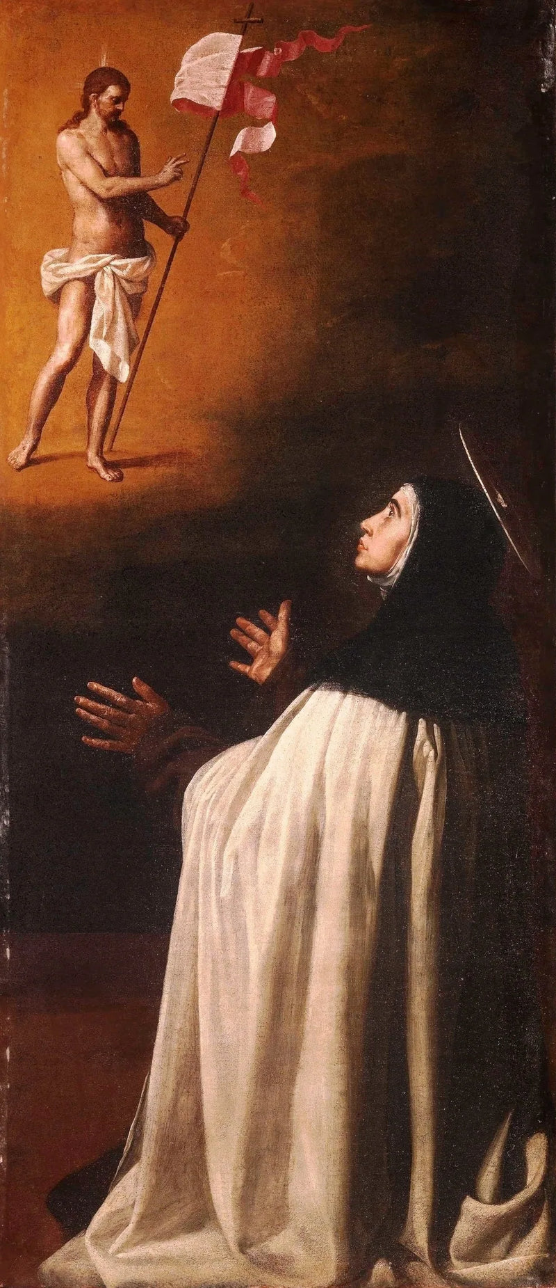 Het gekruisigde Christus verschijnt aan Sint-Theresa - Alonso Cano