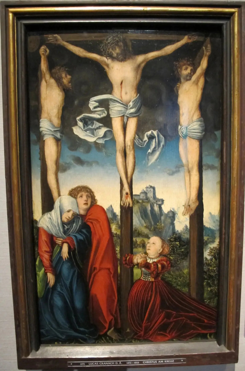 Het gekruisigde Christus tussen de twee dieven - Lucas Cranach de Oudere