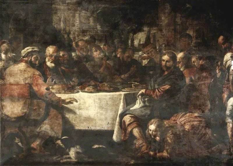 Christus in het huis van Simon - Mattia Preti