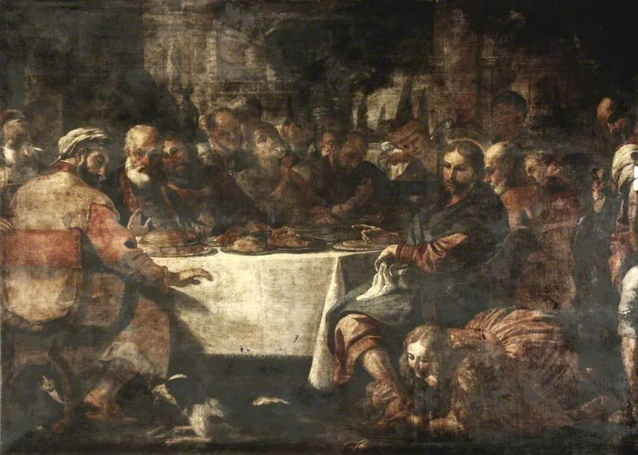 Christus in het huis van Simon - Mattia Preti