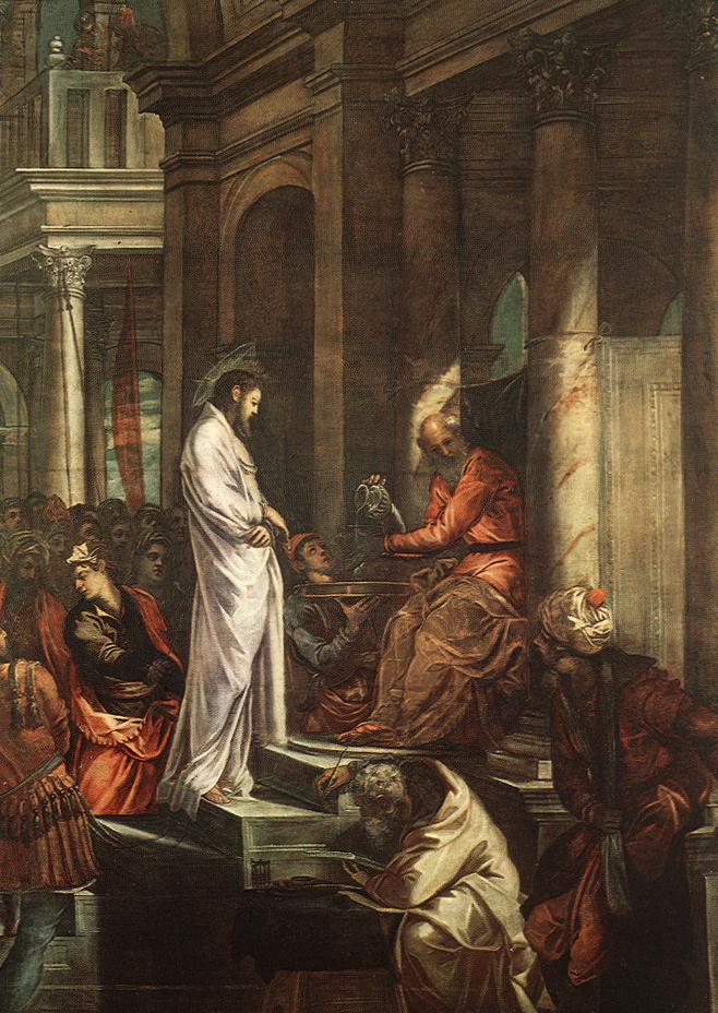 Het Christus voor Pilatus - Jacopo Tintoretto
