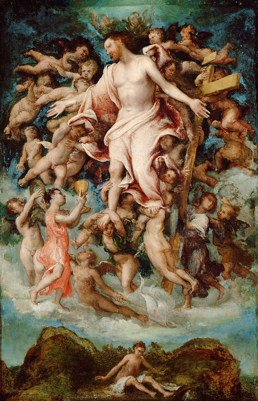 Het Christus die zijn bloed geeft - Lorenzo Lotto