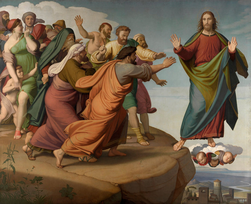 Het Christus Ontsnapt aan de Farizeeën - Johann Friedrich Overbeck