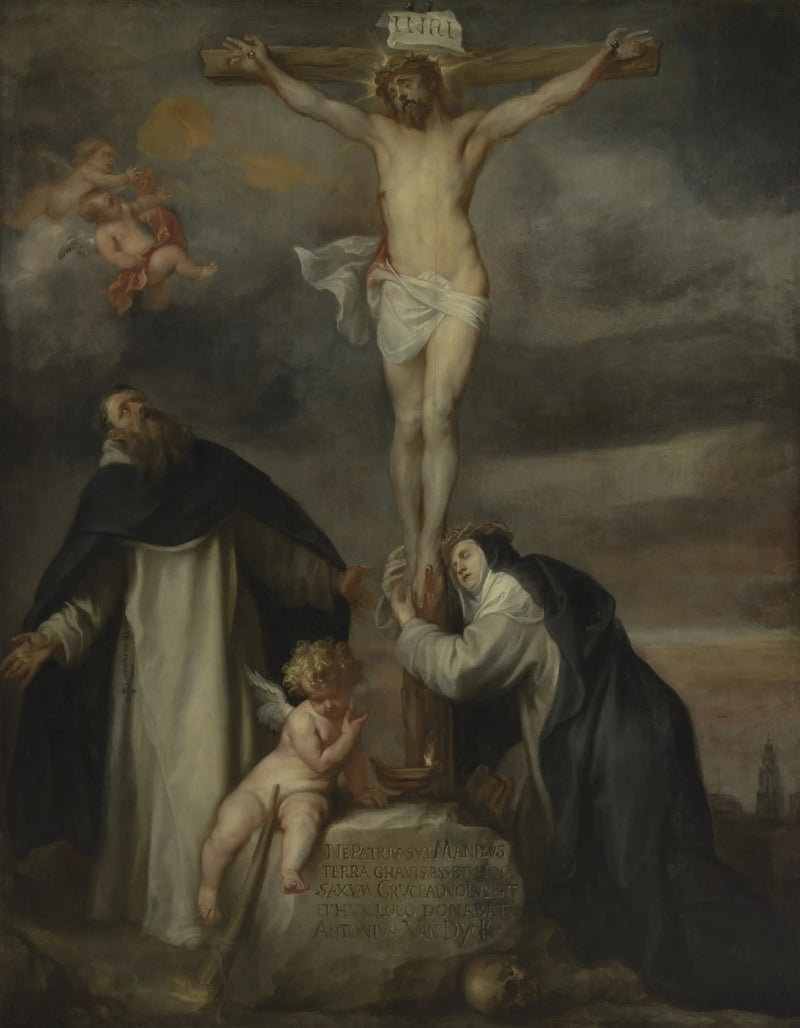 Het kruisbeeld met Sint Catharina van Siena, Sint Dominicus en een engel - Antoine van Dyck

Source:
Le Christ en croix avec sainte Catherine de Sienne, saint Dominique et un ange - Antoine van Dyck