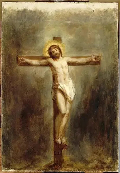 Christus aan het kruis - Eugène Delacroix