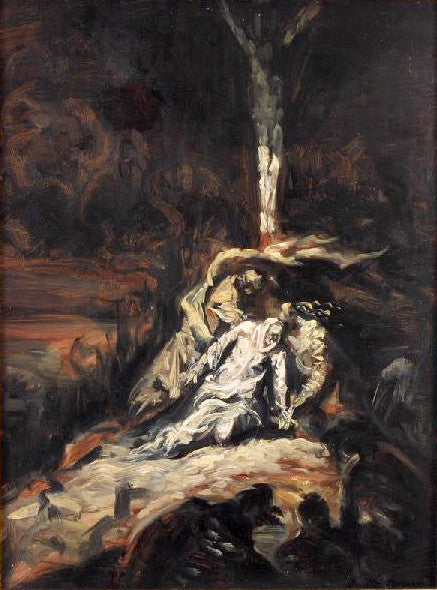 Het Christus aan het kruis, of De Maagd aan de voet van het kruis - Émile Bernard