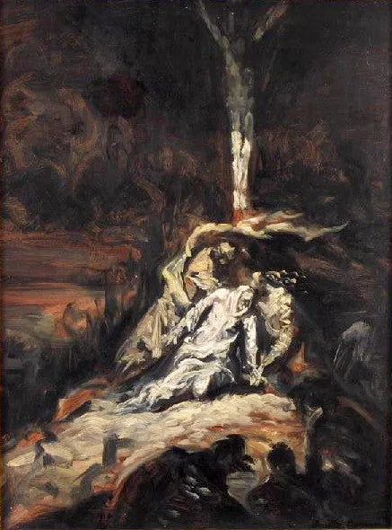 Het Christus aan het kruis, of De Maagd aan de voet van het kruis - Émile Bernard