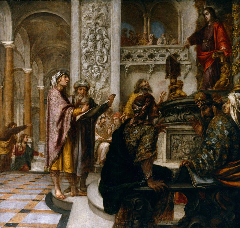 Het Christus in onenigheid met de Dokters - Juan de Valdés Leal