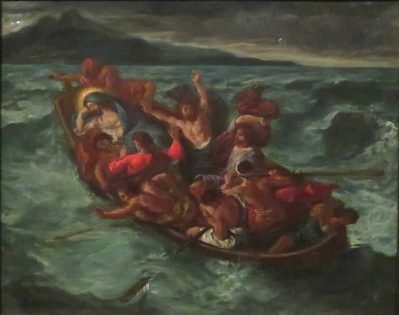 De slapende Christus tijdens de storm - Eugène Delacroix