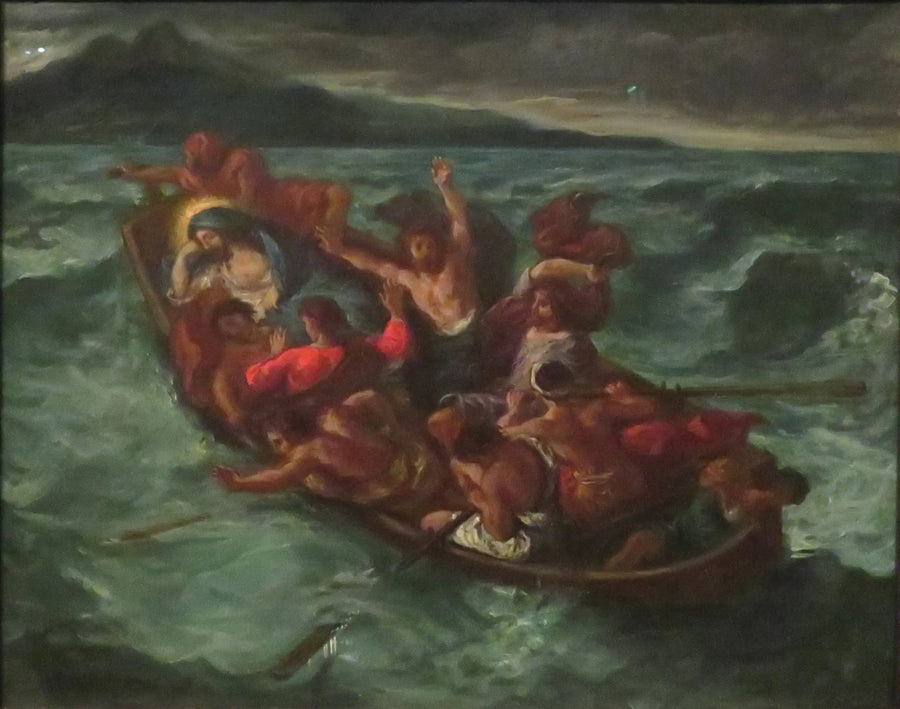 De slapende Christus tijdens de storm - Eugène Delacroix