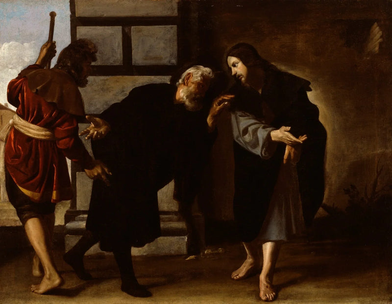 De Christus en twee discipelen op de weg naar Emmaüs - Alonso Cano
