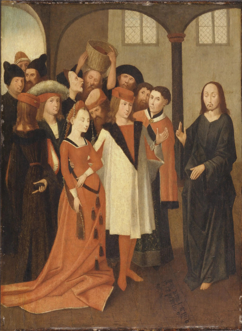 Christus en de overspelige vrouw - Hieronymus Bosch