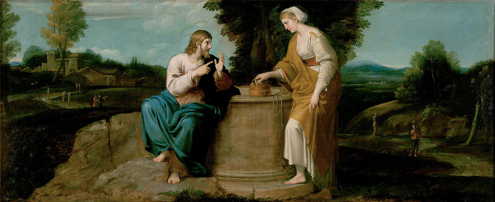 Le Christ et la Samaritaine - Annibale Carracci - Alpha Reproduction