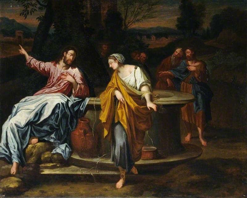 Het Christus en de Samaritaanse bij de put - Annibale Carracci
