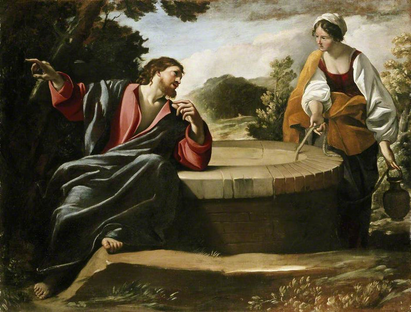 Het Christus en de Samaritaanse - Giovanni Lanfranco