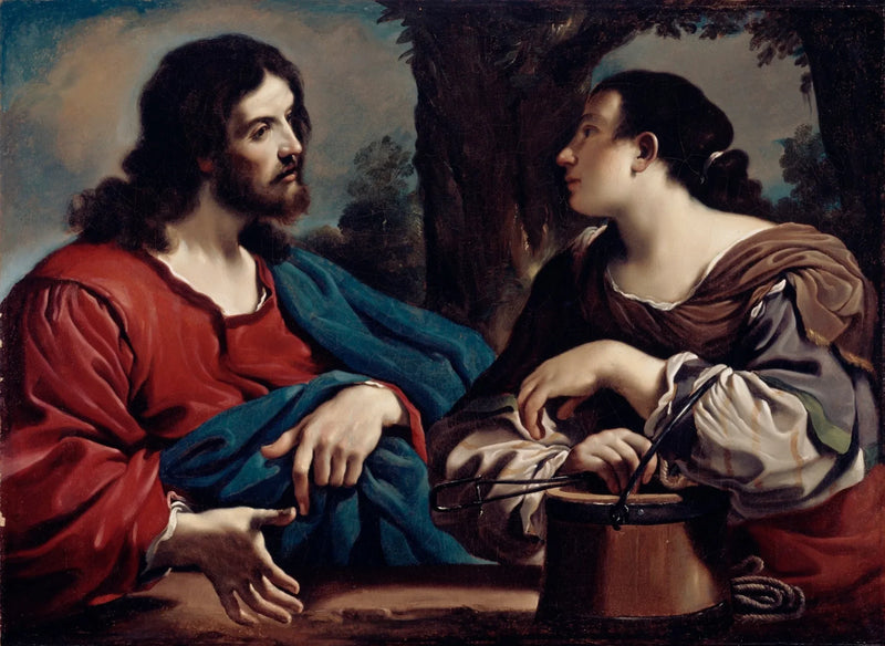 Christus en de Samaritaanse - Guercino