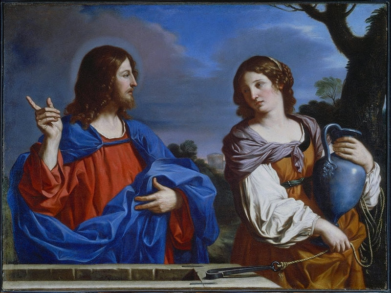 Christus en de Samaritaanse - Guercino
