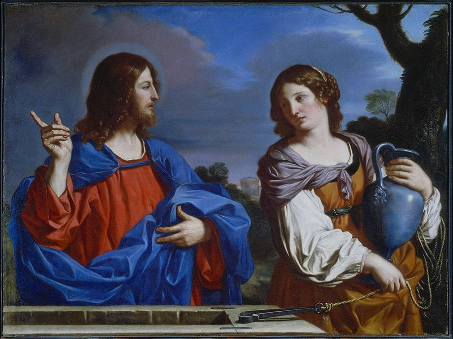 Christus en de Samaritaanse - Guercino