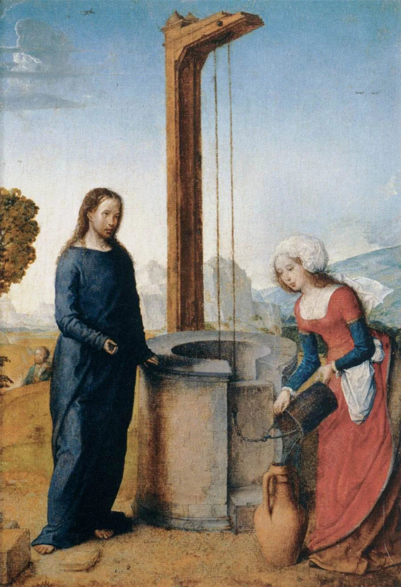 Het Christus en de Samaritaanse - Juan de Flandes