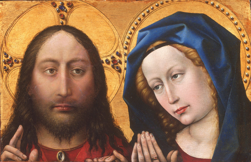 Christus en de Maagd biddend - Robert Campin