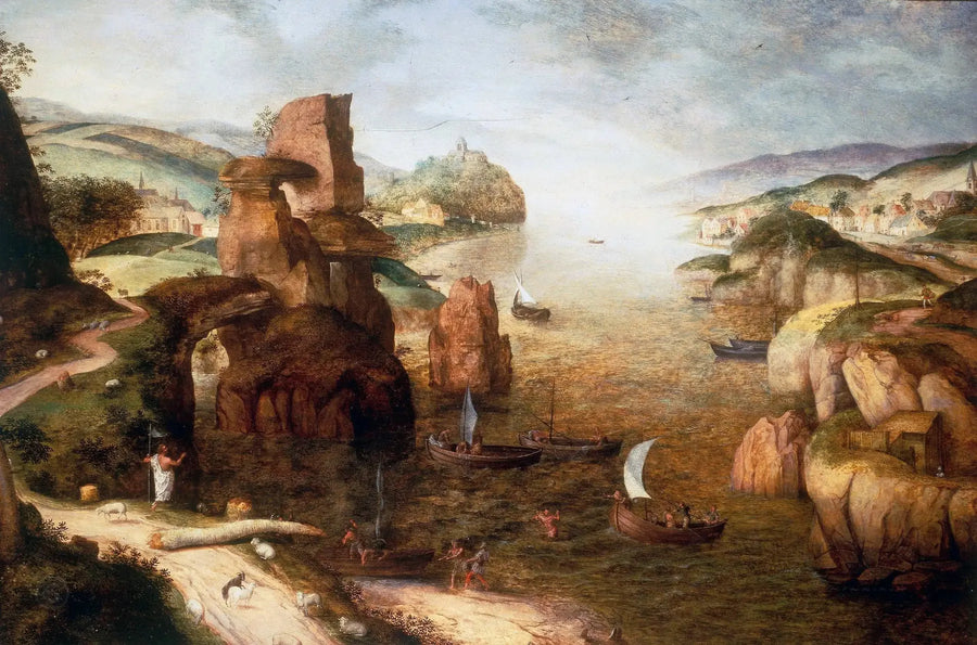 Christus en de apostelen aan het Meer van Tiberias - Pieter Brueghel de Oude