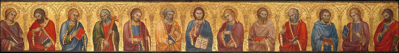 Christus en de twaalf apostelen - Taddeo di Bartolo