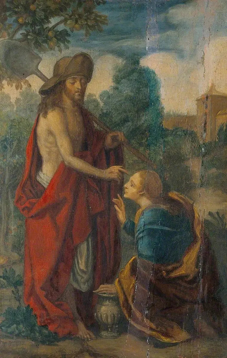 Christus en Maria Magdalena (Noli me Tangere) - Albrecht Dürer