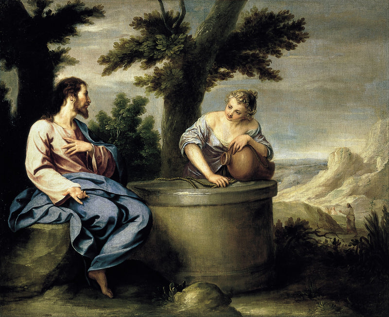 Het Christus en de Samaritaan - Alonso Cano