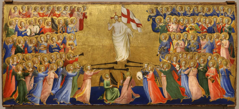 De verheerlijkt Christus in de hemelhof - Fra Angelico

Source:
Le Christ glorifié dans la cour du ciel - Fra Angelico