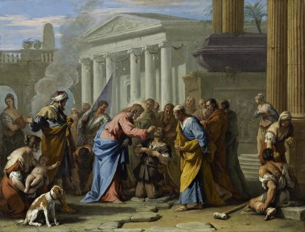 Christus geneest de blinde - Sebastiano Ricci