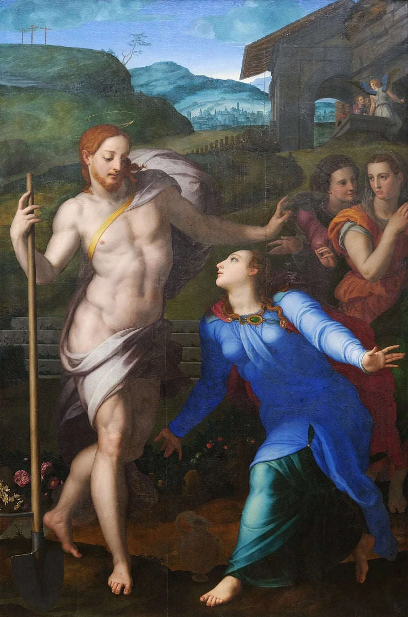 De Christus de tuinier verschijnt aan Sint-Maagd Maria - Bronzino