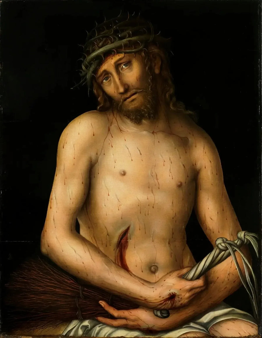 Het Christus, de man van smart - Lucas Cranach de Oudere