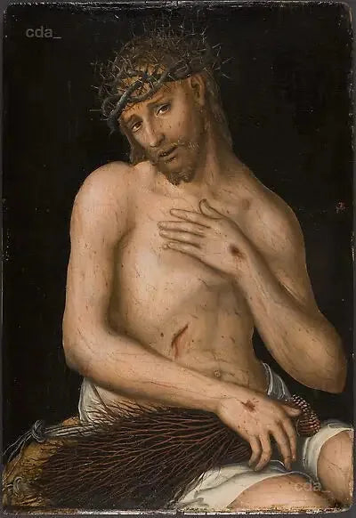 Het Christus, de man van smart - Lucas Cranach de Oudere